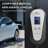 16A EV Charger 1Phase 3.5kW GBT Socket WIFI APP Control Box EVSE LCD Display Current Adjustable Charging Accessories for EV